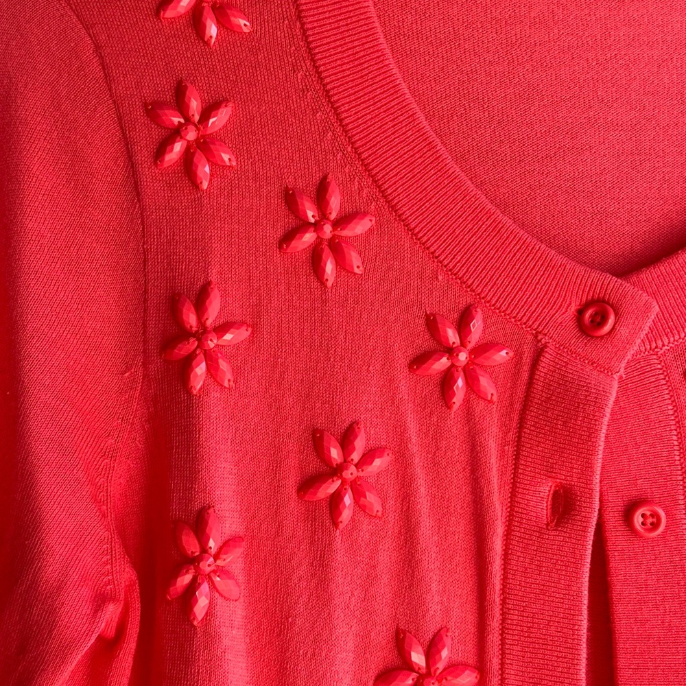 Pink Kate Spade pre worn long sleeve cardigan